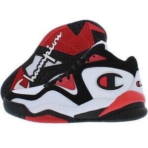CHAMPION ZONE US1 MID CPS10522M BLACK/RED SCARLET Men's Casual Sneaker Size 10.5